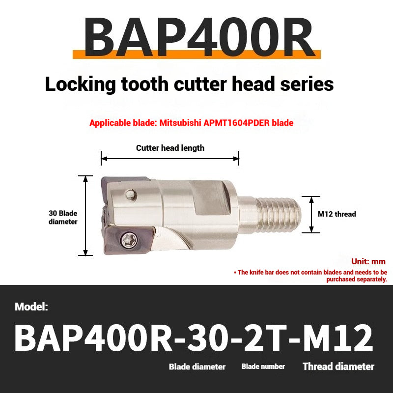 1147-Split BAP300R400R Interchangeable Anti-vibration Bar Locking Tooth Milling Head for APMT1135/1604 Inserts Shandong Denso Pricision Tools Co.,Ltd.